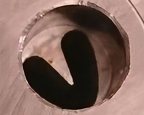 ハートの金型の修正加工1