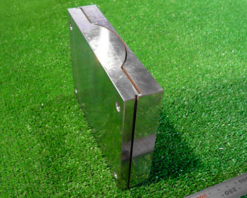 SS400ブロック材で簡易金型部品作成1